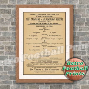 1882 FA Cup Final Programme