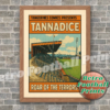Tannadice Park Terraces, Dundee Utd - Comic Book Art Poster