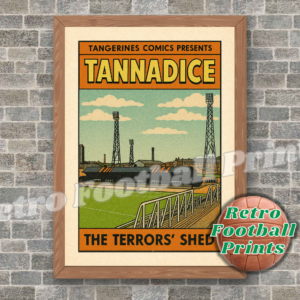 Tannadice Park, Dundee Utd - Comic Book Art Poster