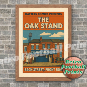 Oak Stand Entrance, Kenilworth Road - Comic Book Art Poster