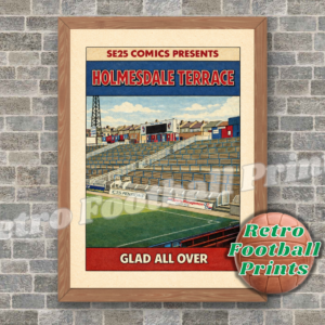 Holmesdale Terrace, Selhurst Park - Comic Book Art Poster