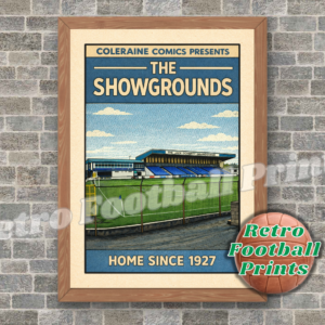 The Showgrounds, Coleraine - Comic Book Art Poster #1