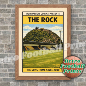 The Rock, Dumbarton - Comic Book Art Poster