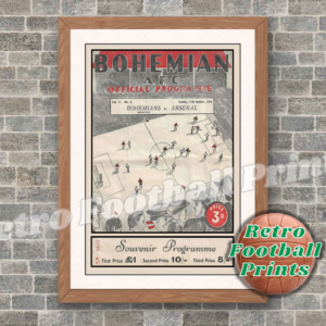 1948 Bohemians vs Arsenal Programme