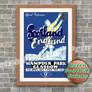 1952 Scotland vs England Programme
