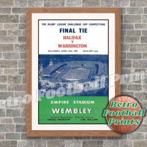 1954 Rugby League Challenge Cup Final Programme