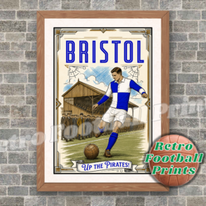 Retro 1920's Style Poster - Bristol Rovers