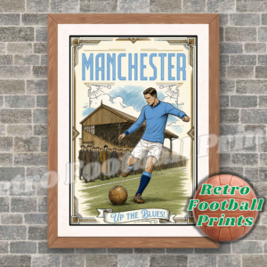 Retro 1920's Style Poster - Man City