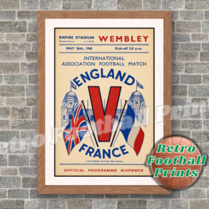 1945 England vs France War International Programme