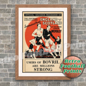 1934 England vs Scotland Programme