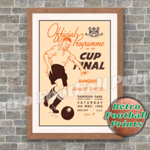 1940 Scottish War Cup Final Programme