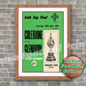 1965 Irish Cup Final Programme - Coleraine vs Glenavon