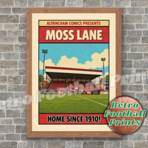 Moss Lane, Altrincham - Comic Book Art Poster