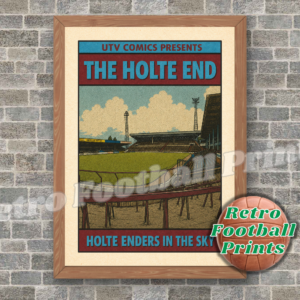 The Holte End, Villa Park - Comic Book Art Poster