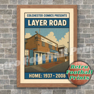 Layer Road, Colchester - Comic Book Art Poster