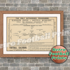 1890 FA Cup Final Programme